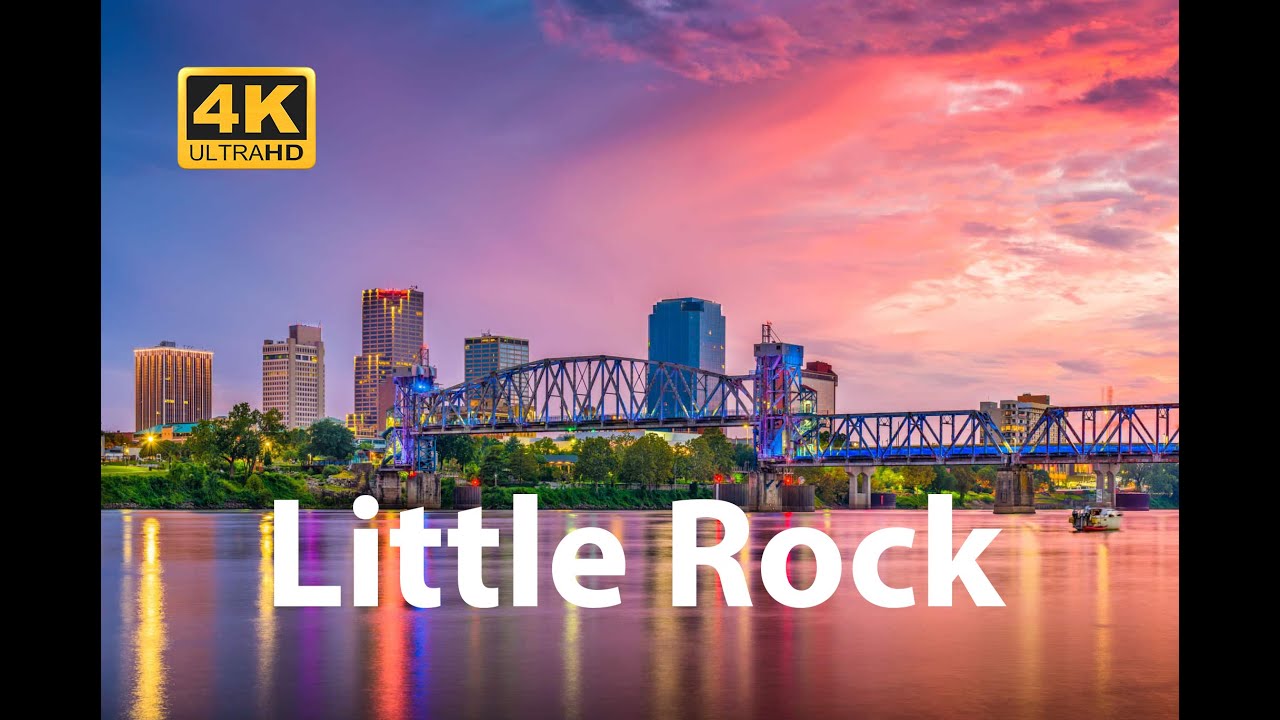 Downtown Little Rock, Capital of Arkansas-4K Drone Video| World in 4K