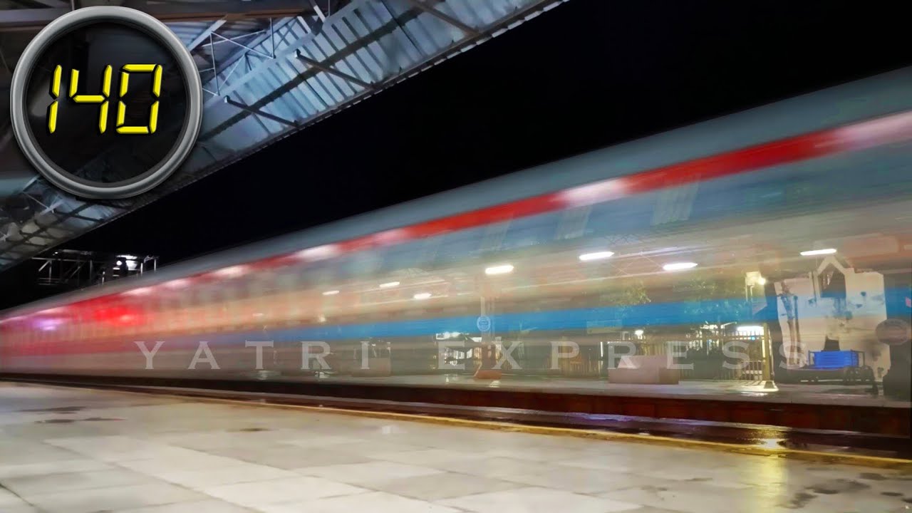 Most Dangerous TVC Rajdhani at 140 Kmph : The Real Caliber of Diesel Locomotive - Indian Railways