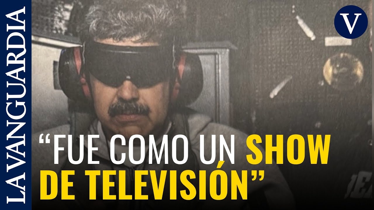 Trump publica la primera foto de Maduro tras haberlo capturado a bordo del USS Iwo Jima