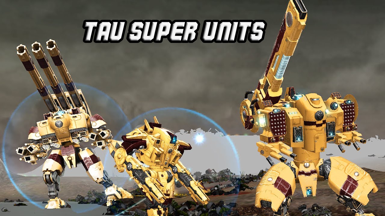 Unification Mod | Tau Superior Battlesuits vs Orks! - Warhammer 40k: Dawn of War: Soulstorm