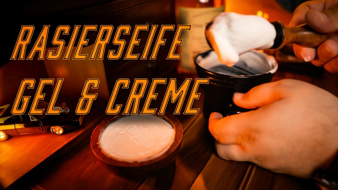 Rasierseife, Creme und Gel - Unterschiede und Vergleich