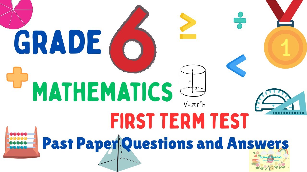 Grade 6 Mathematics Past Paper Questions And Answers | First Term Test | English Medium