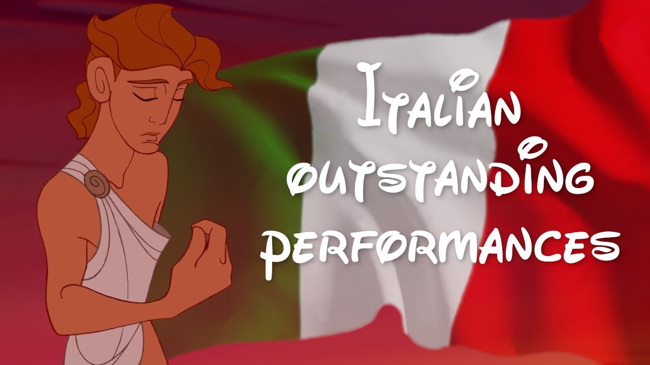 Outstanding non/Disney Italian performances: a personal shortlist