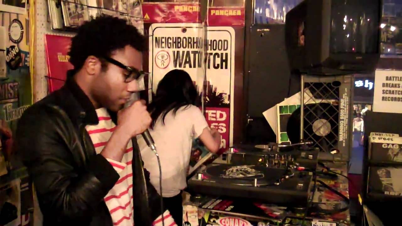 Donald Glover - Childish Gambino with DJ SoSuperSam LIVE at FatBeats, LA part 6-9