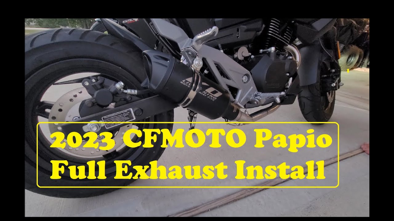 How to Install KO Lightning Full Exhaust on a 2023 CFMOTO Papio - Start to Finish
