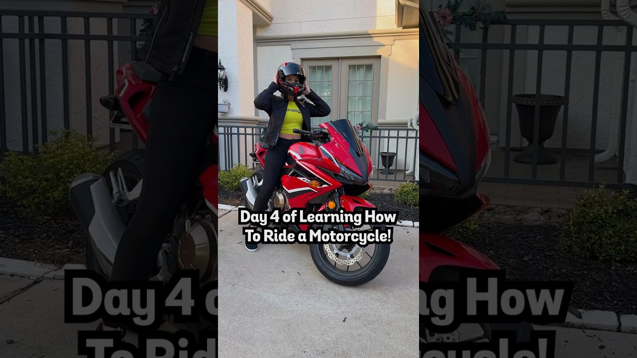 День 4 обучения езде на мотоцикле!