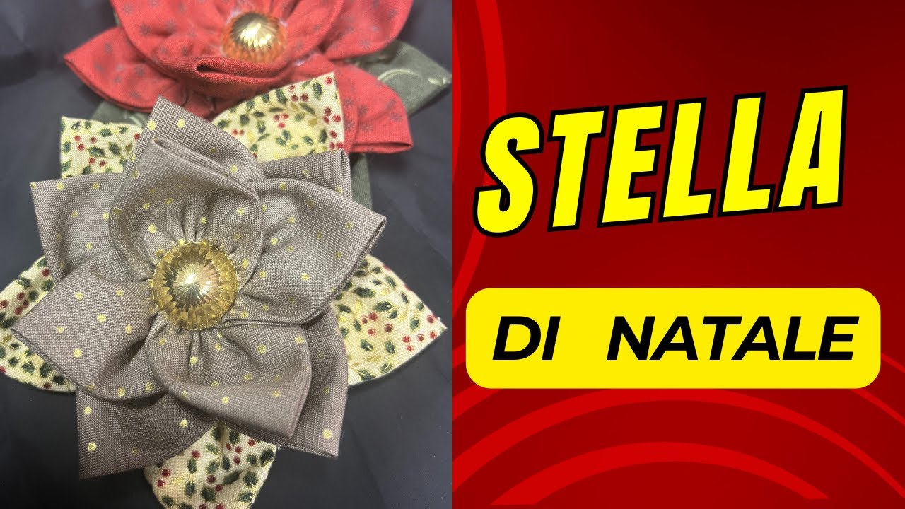 Non crederai a quanto è facile cucire una Stella di Natale
