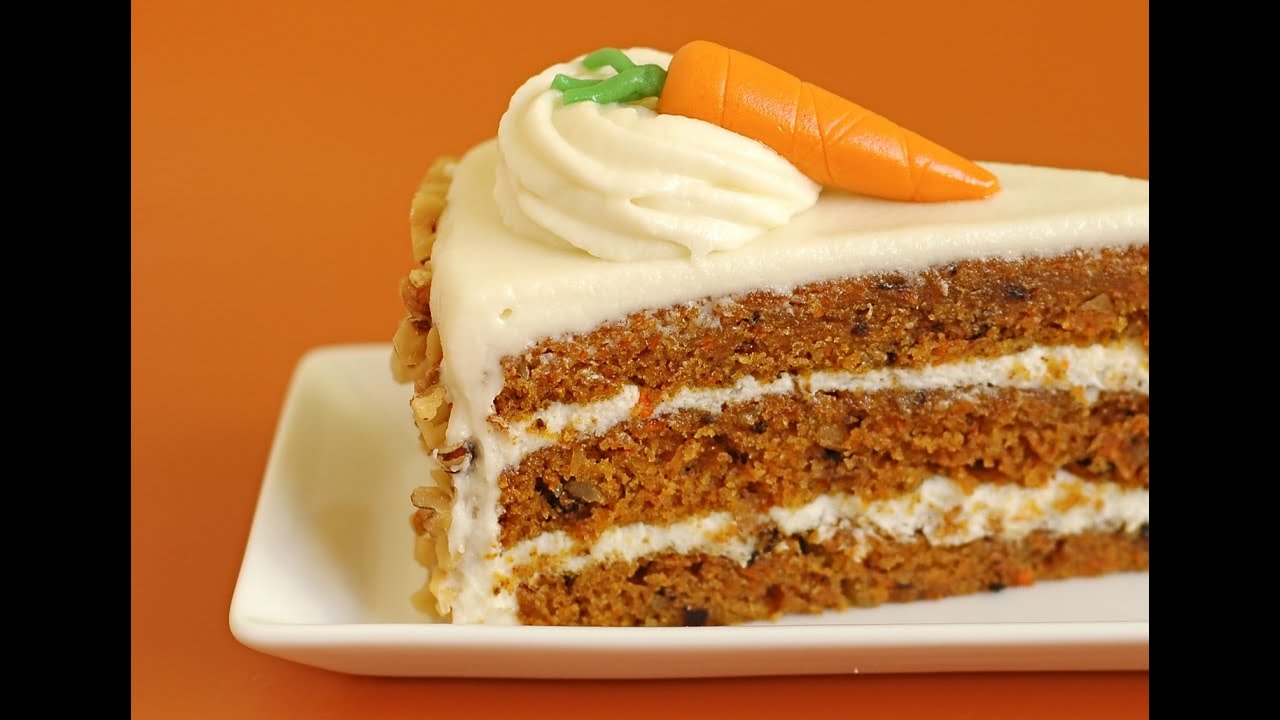 Pastel de zanahoria con betun de queso crema