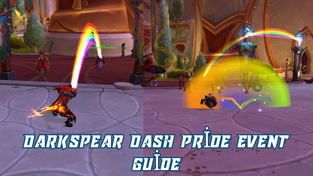 Darkspear Dash Pride Event Guide | How to Get Troll Scroll of Rainbow Roll Toy | Darkspear Dasher