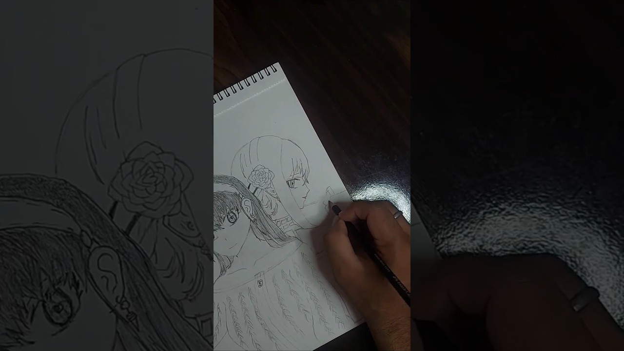 Yor Forger&rsquo;s True Form 🖤 Day 2 | DoodleDiary #shorts #youtubeshorts #trending #spyxfamily #ytshorts