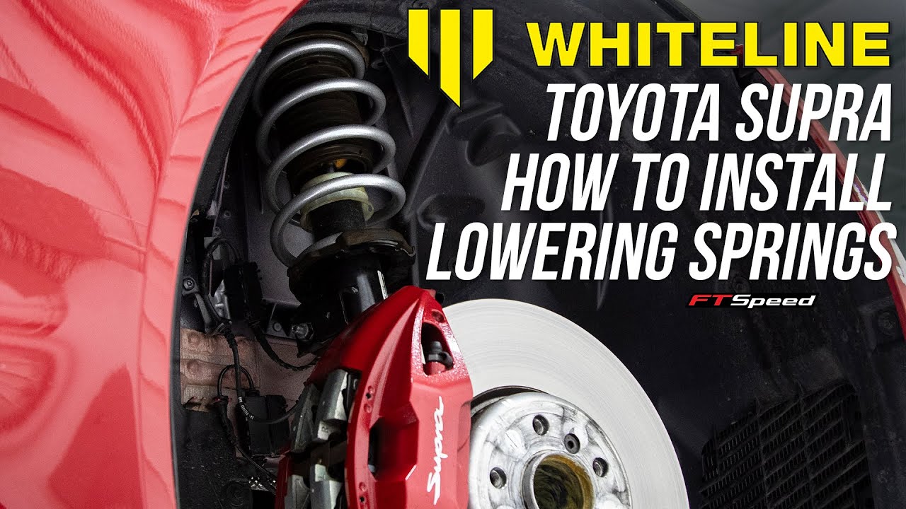 Whiteline Lowering Spring Install A90 Supra