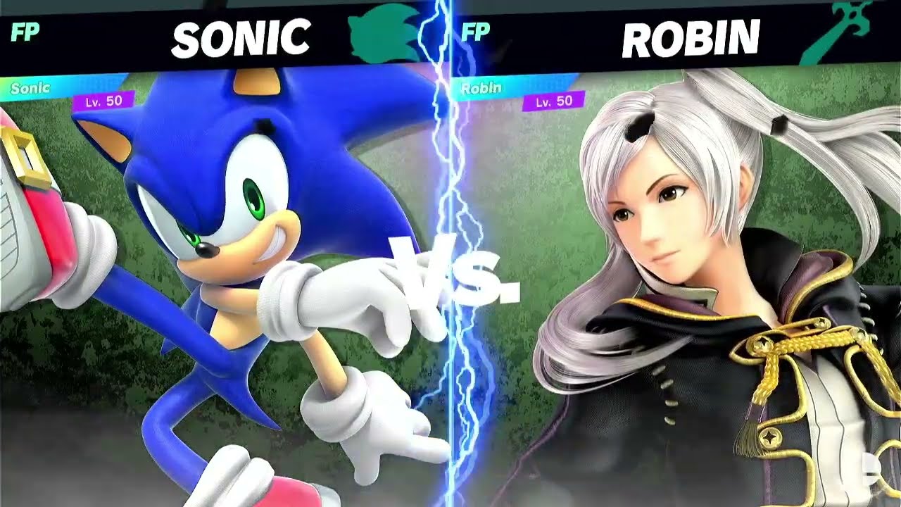 Super Smash Bros Ultimate Amiibo Fights Sonic vs the World EX vs Robin