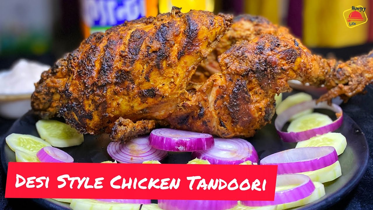 Tandoori Chicken Recipe | Easy Tandoori Chicken Recipe in Bengali | Chicken Tandoori | Hungry Life