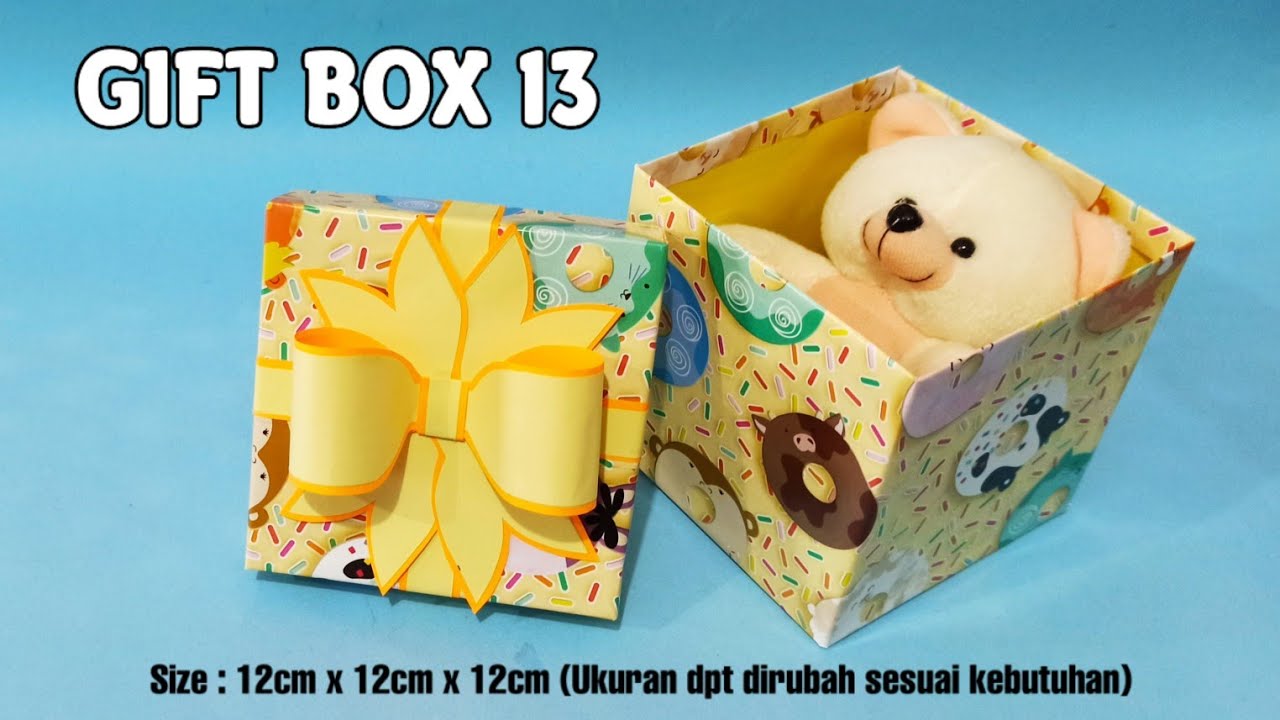 Kotak kado boneka dari kotak susu - GIFT BOX 13 - Kotak kado kreatif