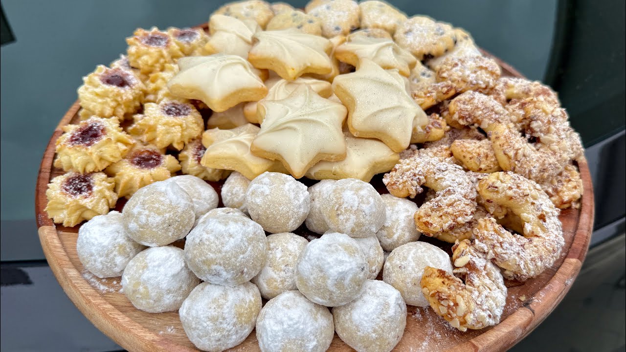Всего из одного теста — 5 видов вкуснейшего печенья, которое тает во рту 🤤 Всего за 1 час 😮