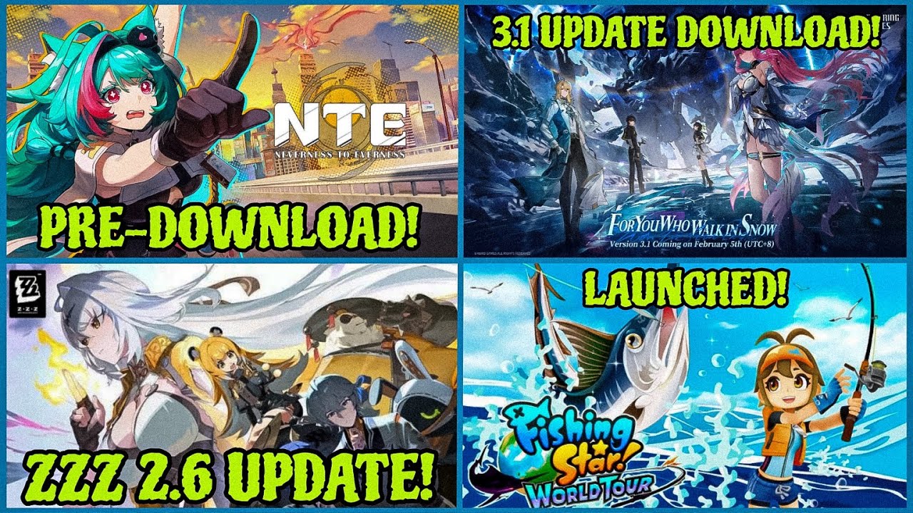 NTE Pre-Download!, Wuthering Waves 3.1, Heartopia New Update, ZZZ 2.6 Update | Hindi |