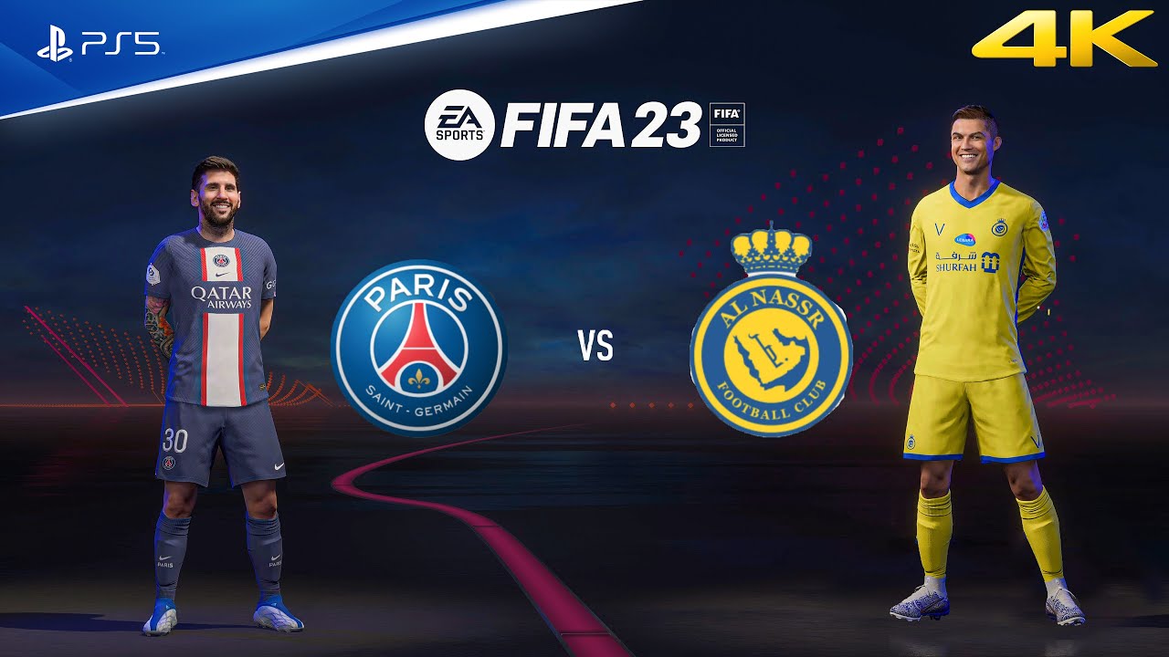FIFA 23 - PSG vs Al Nassr Ft. Ronaldo, vs Messi, | PS5™ [4K60fps]