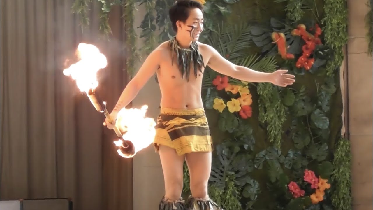 '21 ファイヤーナイフダンス Fire Knife Dance  シバオラ Siva Ola サモア Samoa  スパリゾートハワイアンズ