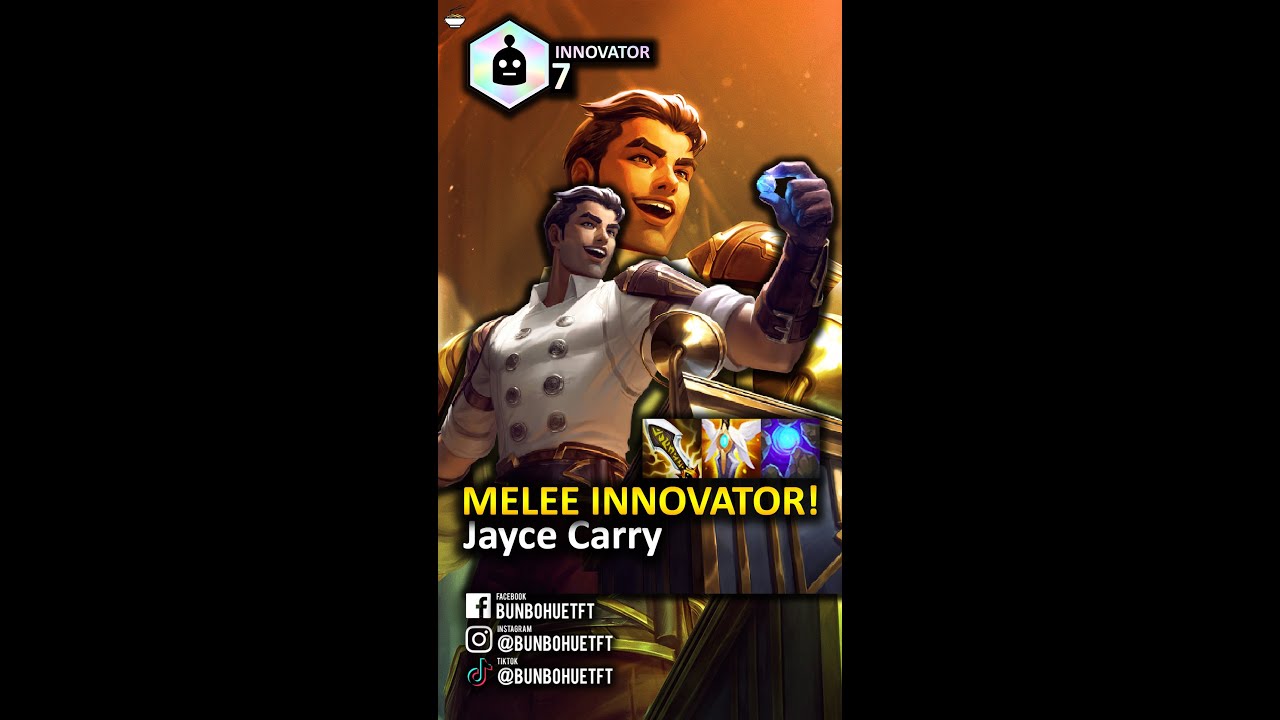 #Shorts #TFTShort Melee Innovator Jayce Carry! Jayce and His Pet Dragon! | 7 Innovator | TFT Set 6