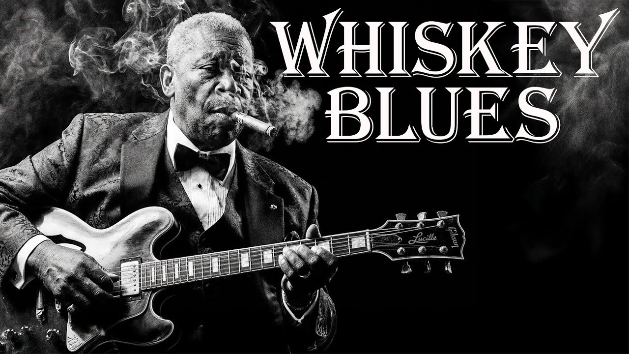VINTAGE WHISKEY BLUES MUSIC - Best of Soulful Slow Guitar - Late Night Reflections 🕯️