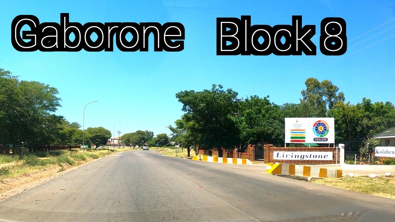 Driving through Gaborone Block 8