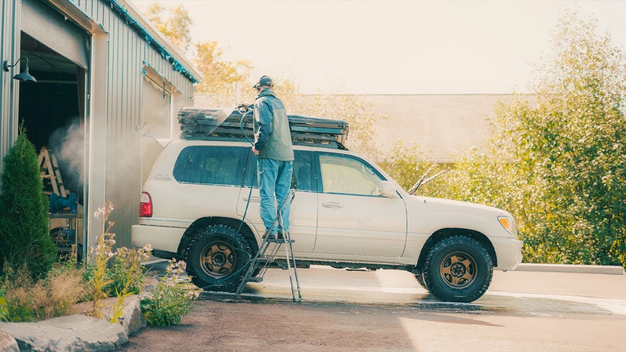 Washing A Filthy Lexus LX470 In Direct Sunlight