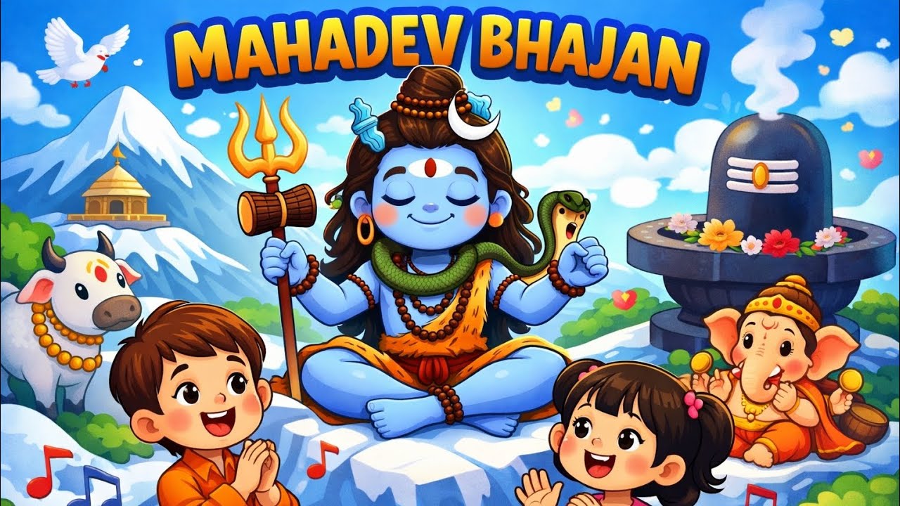 Mahadev/bhajan/ kids/rhymes/shiv #mahadev#shiv#bhakti#bhajan#kids#trending#viral#kidssong#song 