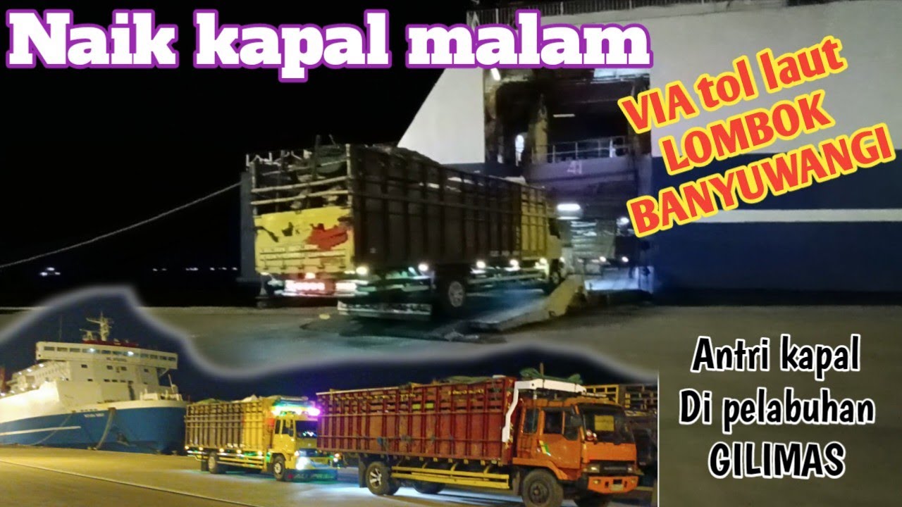 Via tol laut‼️Antri kapal di pelabuhan gilimas //LOMBOK👉BANYUWANGI
