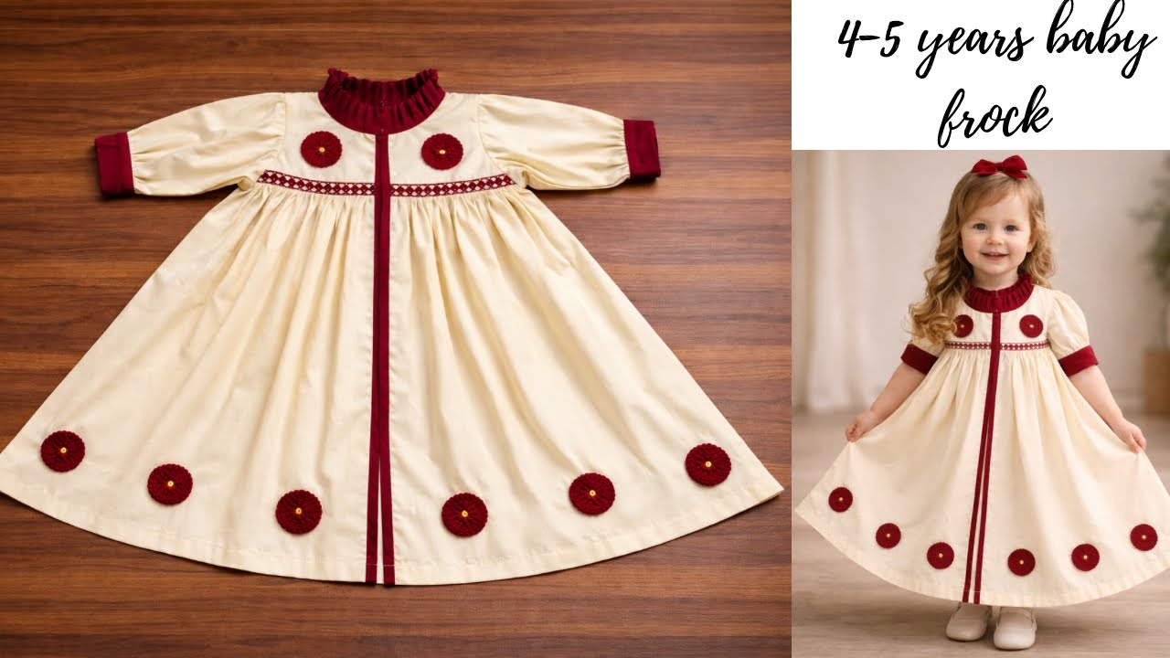 How to Make a 4-5 Years Baby Frock Cutting and Stitching/Stop Buying Expensive Dresses!
