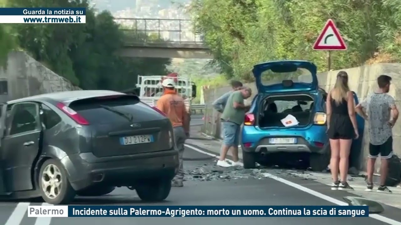 Palermo - Incidente sulla Palermo-Agrigento: morto un uomo. Continua la scia di sangue