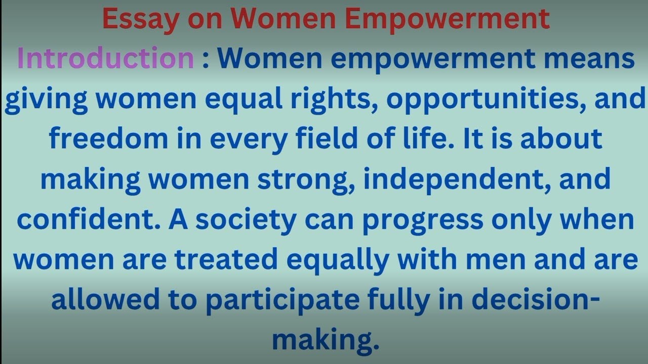 Women Empowerment Essay | महिला सशक्तिकरण Speech, Article & Importance | Essay on Women Empowerment 