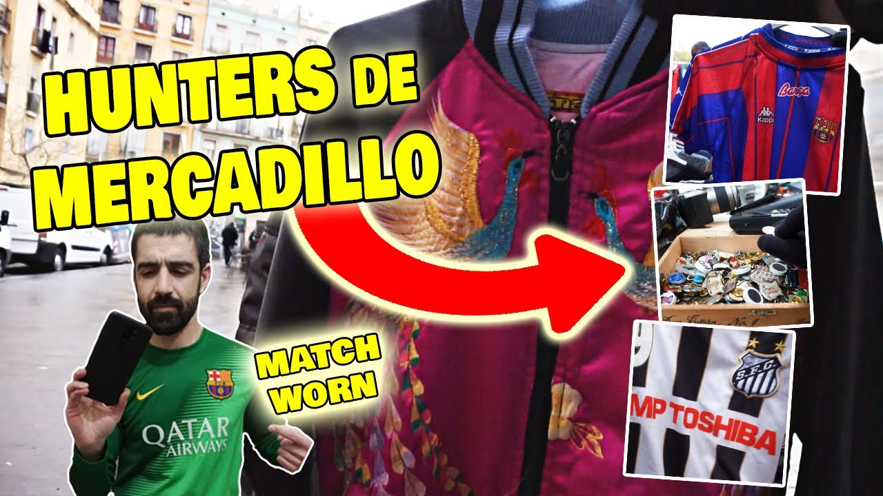 🔎 BUSCANDO CAMISETAS de FÚTBOL | FLEA MARKET BARCELONA | CAMISETAS SEGUNDA MANO BARATAS 💎 (¡NI 10€!)