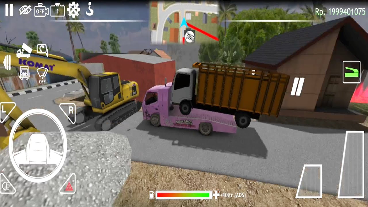 Truck Angkut Mobil Truck - Es Truck Id - Gameplay