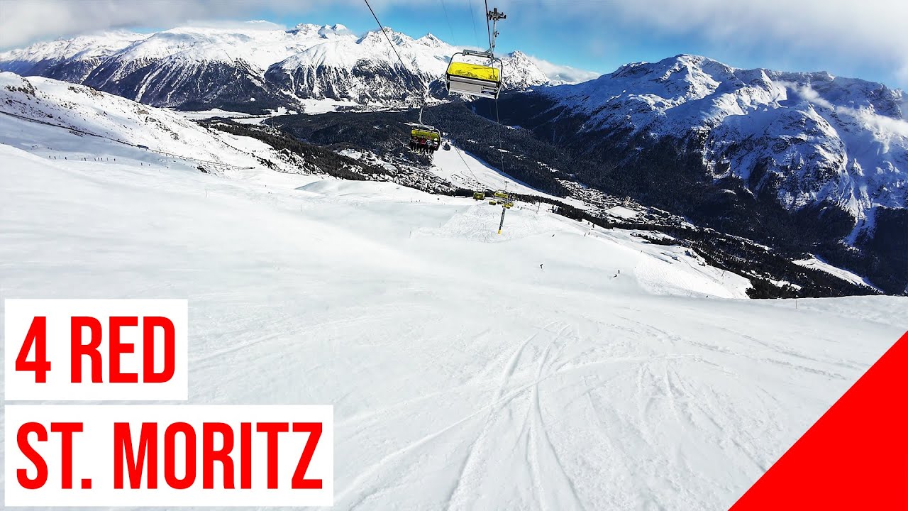St. Moritz, 4 🔴 RED - ROT (Munt da San Murezzan - Salastrains, Foggy Day) #1 🇨🇭