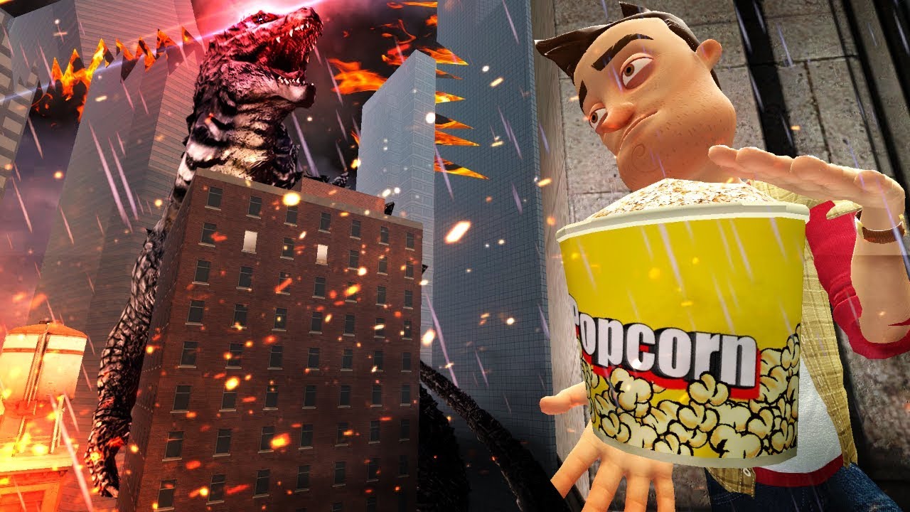 We Must Protect the City from Being Destroyed by a Giant Godzilla in Gmod! (Garry's Mod Gameplay)