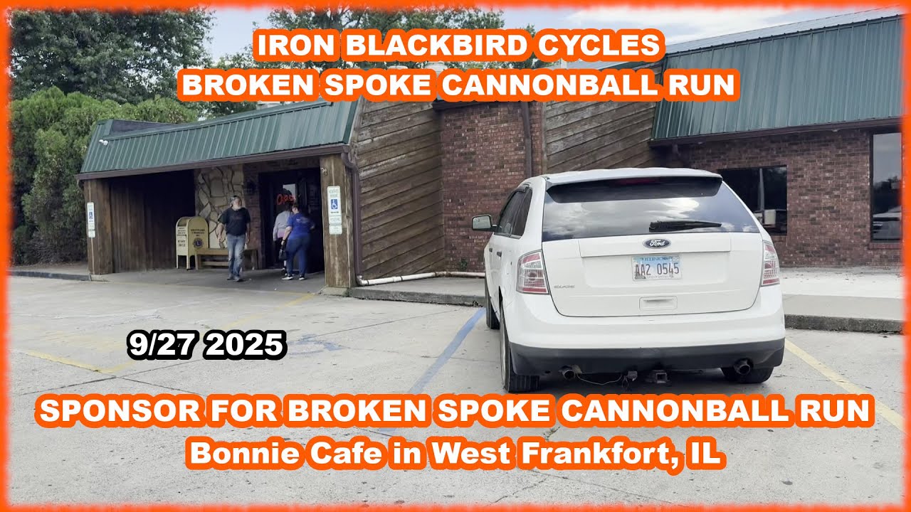 Thank you to BONNIE CAFE for sponsoring The Broken Spoke Cannonball Run in West Frankfort, IL