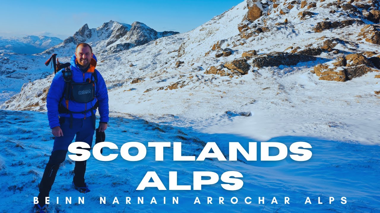 Winter on the Arrochar Alps   Beinn Narnain & A' Chrois a fine Munro
