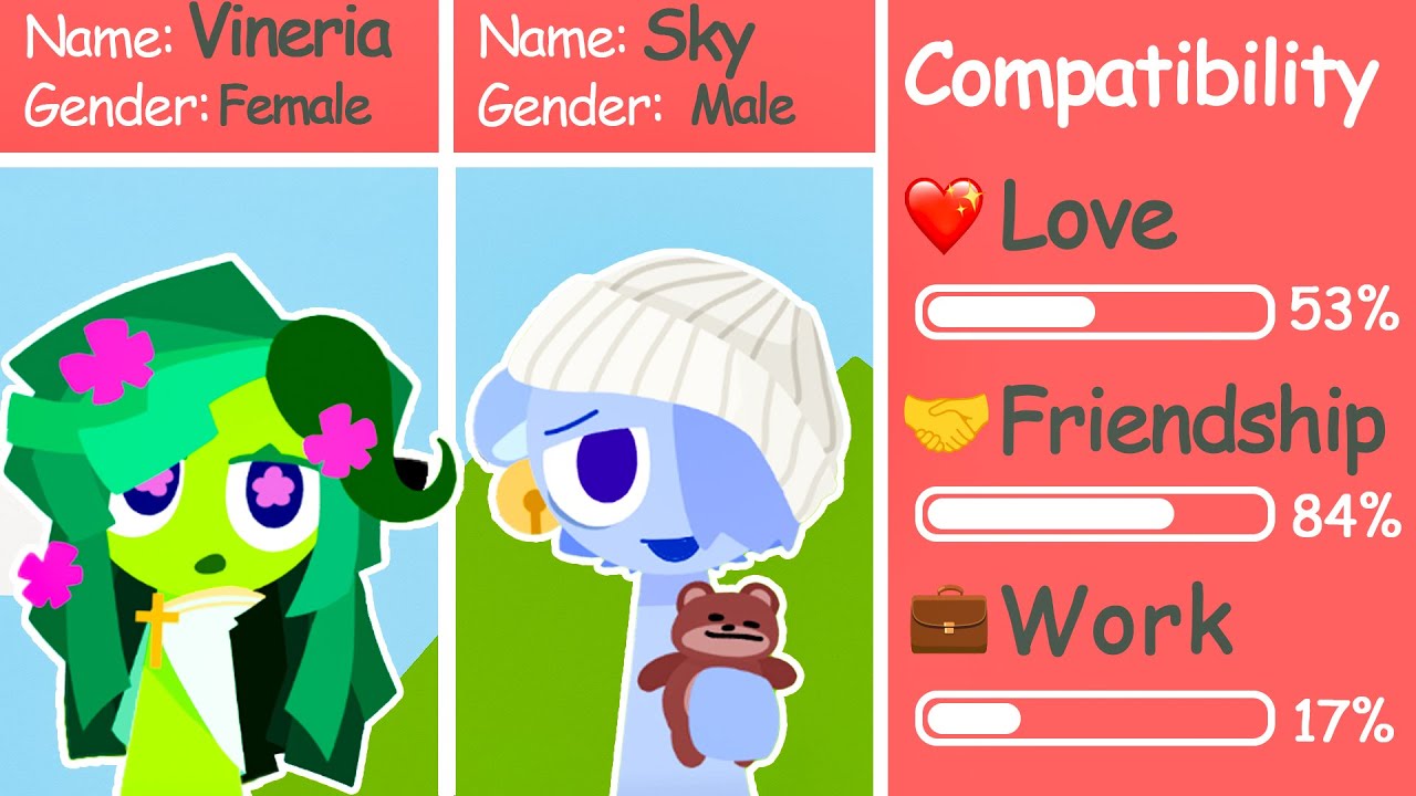 Sprunki Sprunke Sky and you -  RELATIONSHIPS | ALL CHARACTERS DESCRIPTION! New Mod!