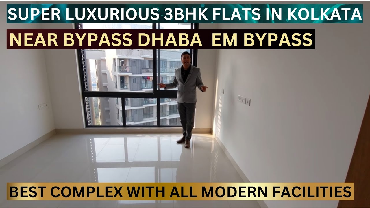 Luxury 3Bhk Flats In Central Kolkata Off Metropolitan EM Bypass📞8100293325 #property #kolkata #3bhk