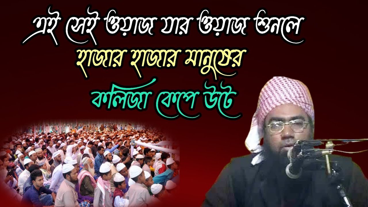 এই সেই ওয়াজ যার ওয়াজ শুনলে হাজার হাজার মানুষের কলিজা কেপে উটে