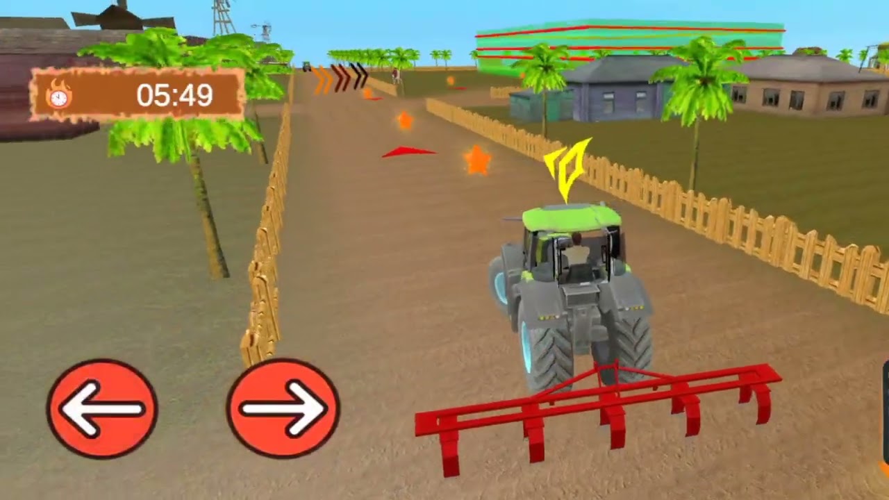 Indian Tractor Game 2026 | Plow The Field To Prepare It For Seeding | Glitch maut 