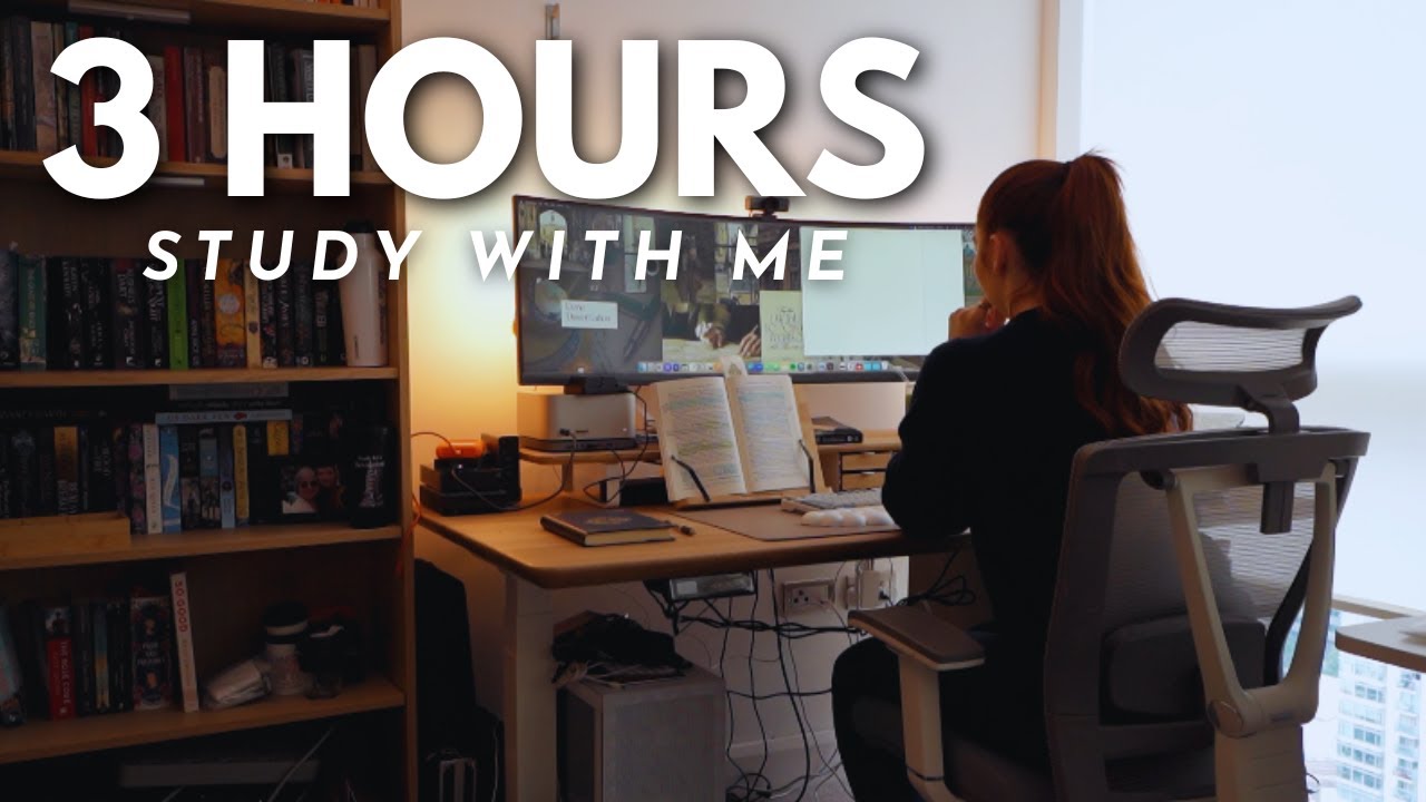 3 Hour Study with Me | Yale History PhD Student Writing a Dissertation (Lofi + 25/5 Pomodoro)