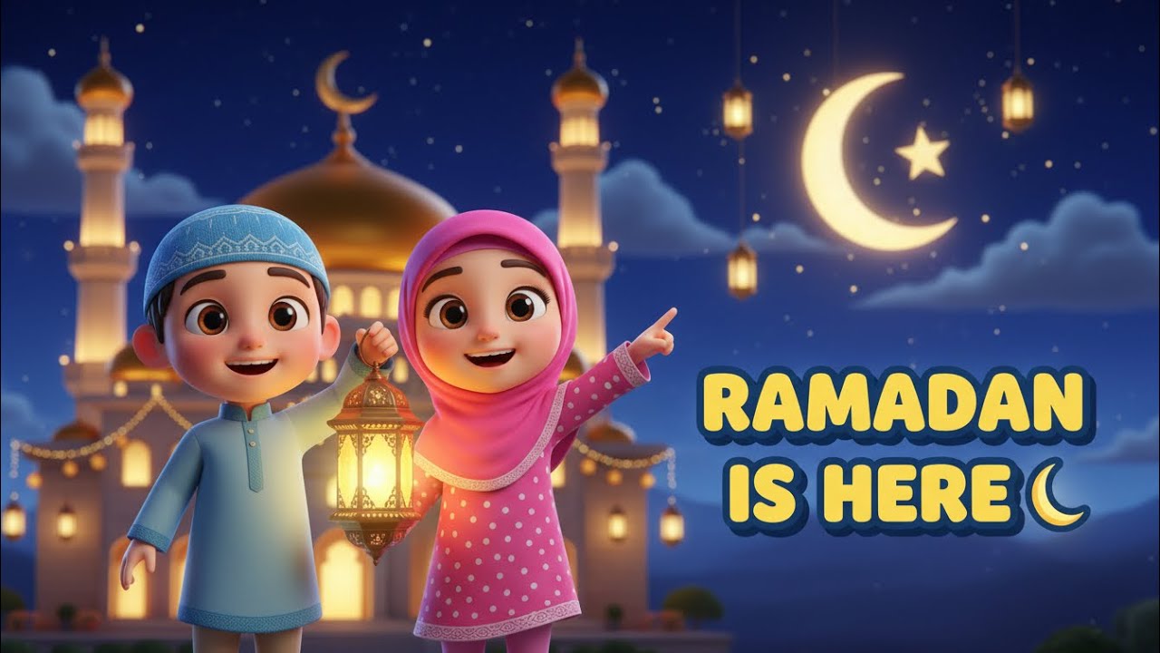 Ramadan Is Here 🌙 | Kids Islamic Nursery Rhymes | Kids Fun Rhymes 011