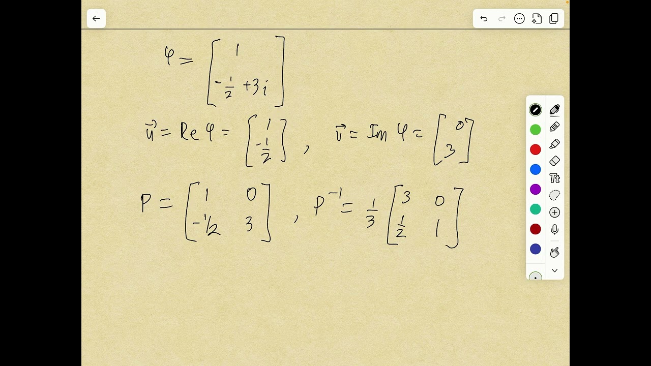 Matrix Exponential and Complex Eigenvalues, part 3