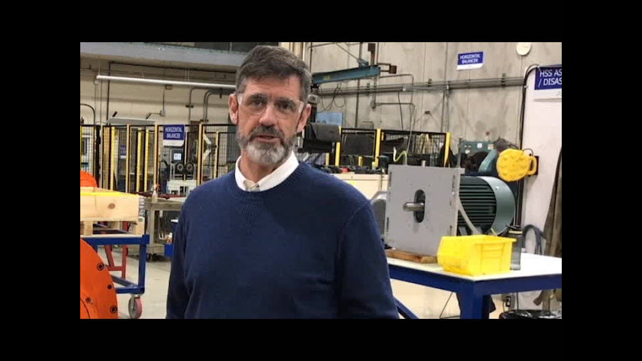 Changing oil for an Alfa Laval Decanter gear box, repairs in Canada with George Wilkinson