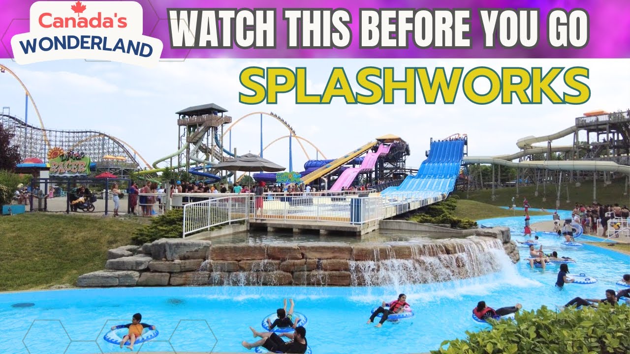 SPLASH WORKS 4K - ALL attractions in 2023 | Is it WORTH it? | Water park in Canada's Wonderland