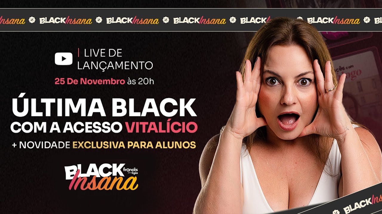 Hoje às 20h - Última Black com Acesso Vitalício + Bônus Exclusivo só hoje
