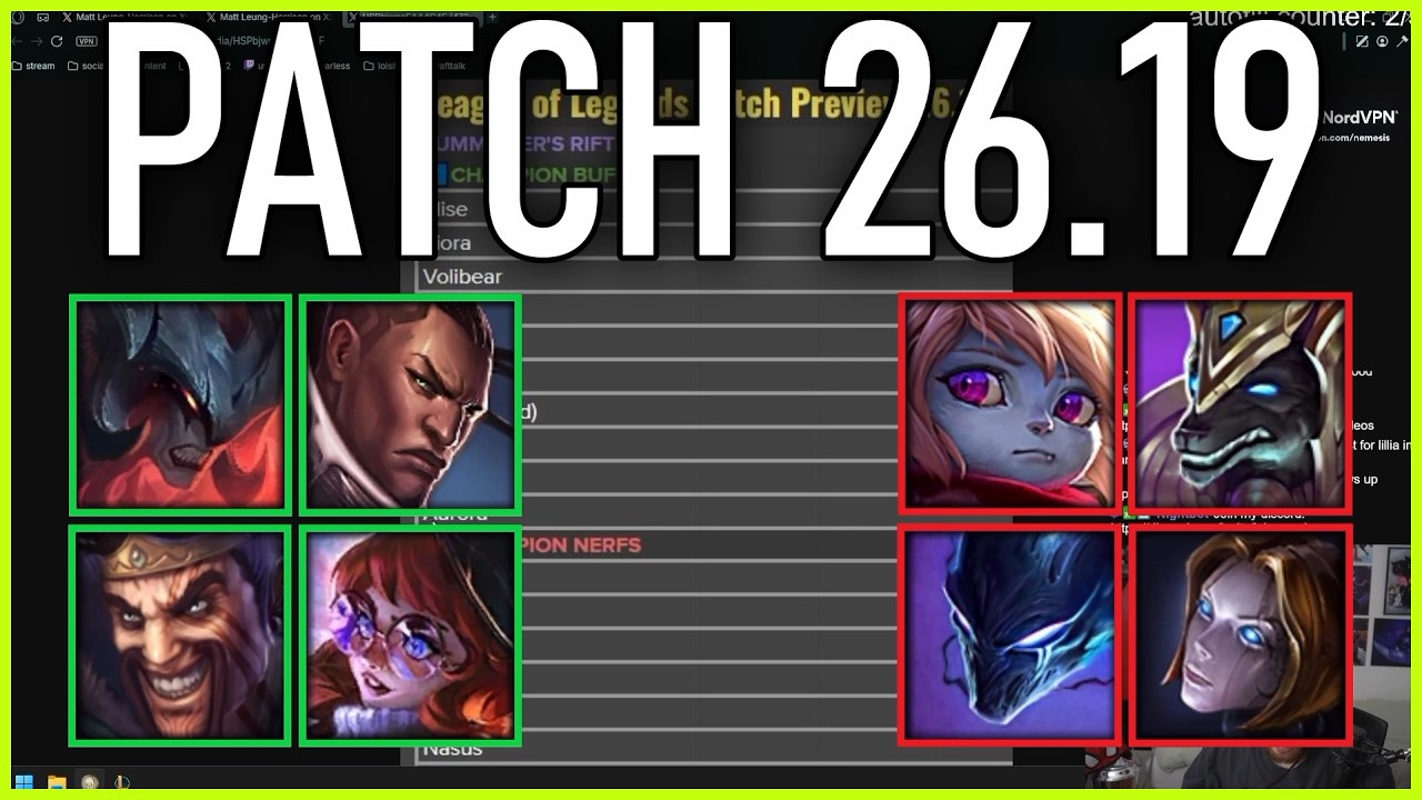 Nemesis reacts to PATCH PREVIEW 26.19! LUCIAN MID IS BACK!?