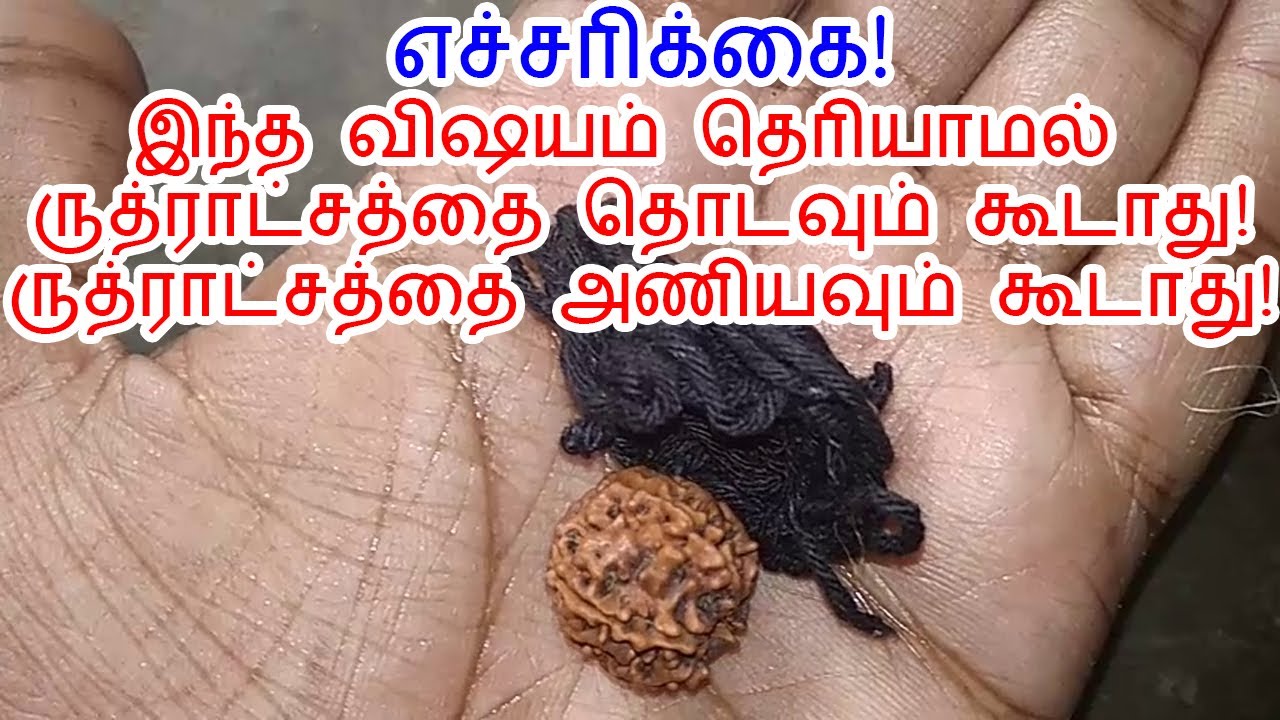 ருத்ராட்சத்தை அணியும் முன் இதை மட்டும் கவனியுங்கள்!|ruthratcham benefits in tamil