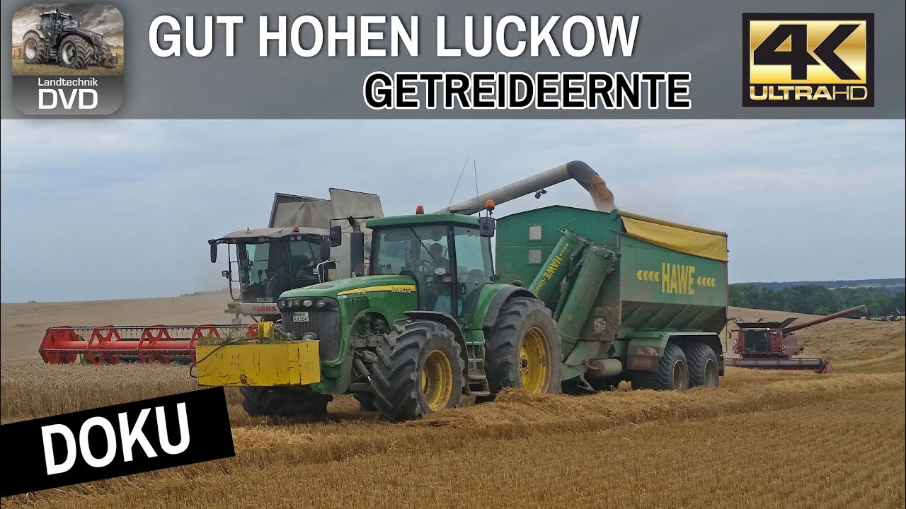 DOKU - Gut Hohen Luckow Getreideernte Teil 1 - Ackervision 3 - Getreideernte 2025 Wheat Harvesting